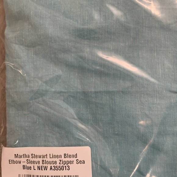 NWT MARTHA STEWART ZIPPER SHOULDER BLOUSE LARGE - Picture 11 of 11